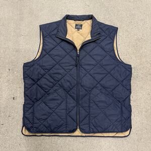 J. Crew Walker Vest Full Zip Quilted Puffer Size XL